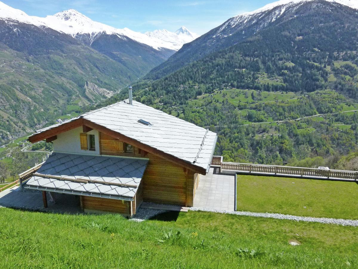 Mountain-View Chalet In Heremence With Terrace Exteriör bild